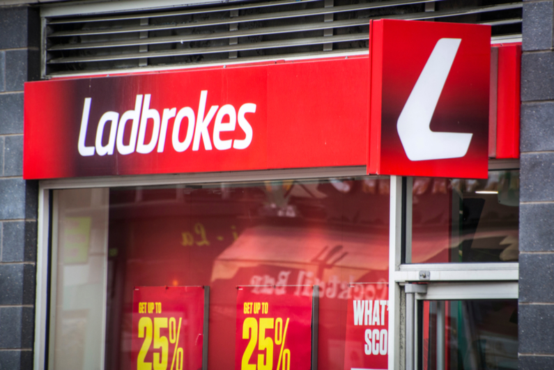 Exterior of Ladbrokes store