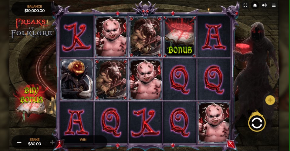 Freaks of Folklore slot reels DragonGaming 