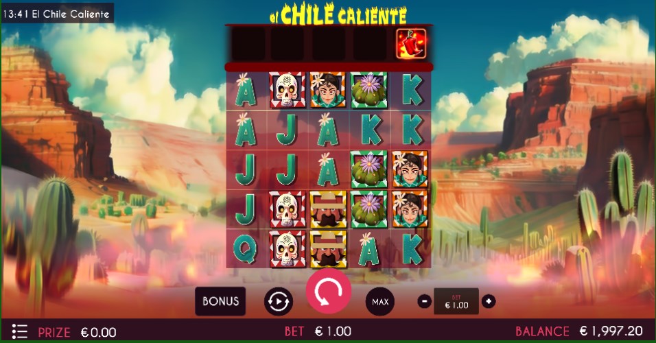 El Chili Caliente online slot reels Triple Cherry