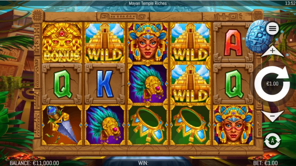 Mayan Temple Riches slot reels - best new online slots of the week